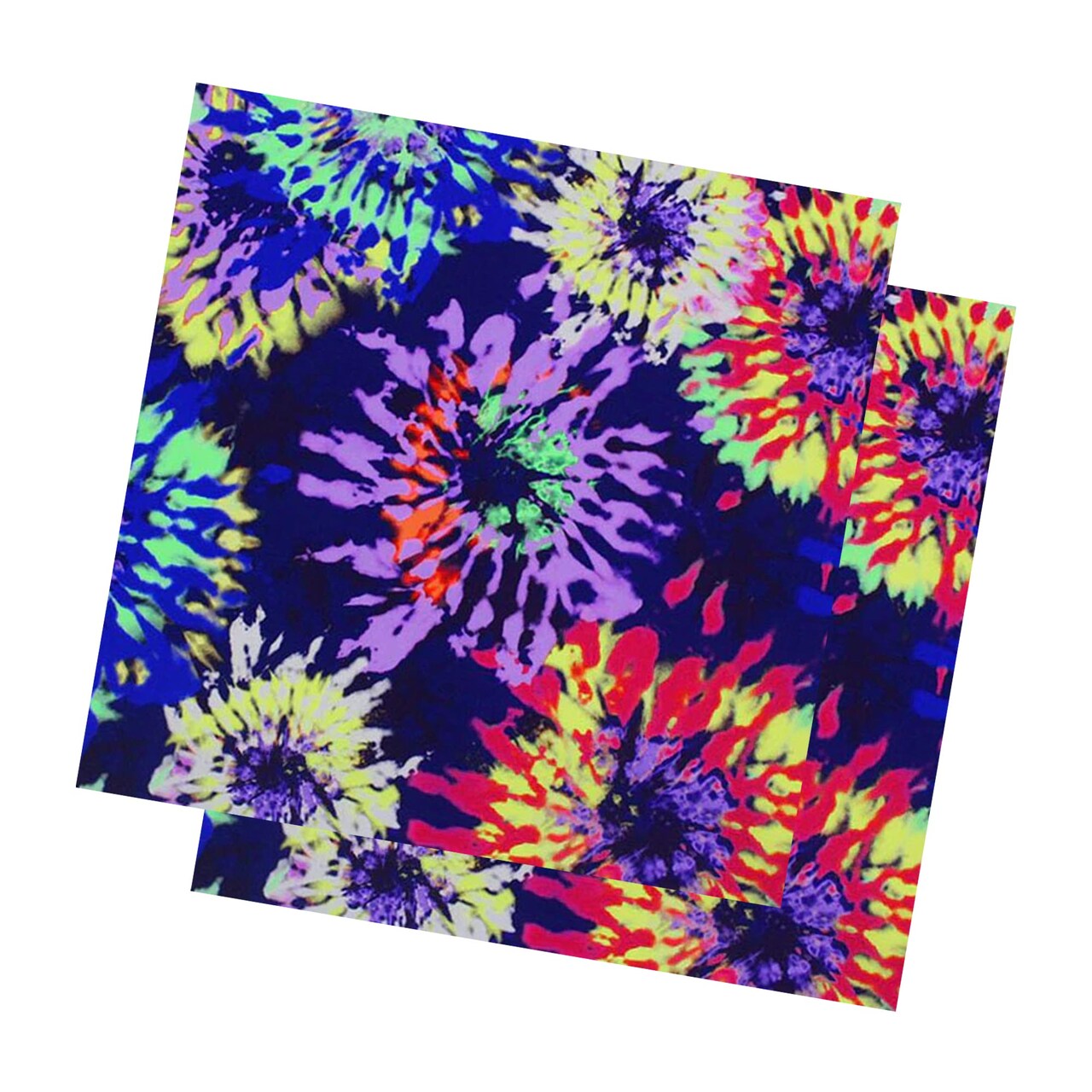 82% Nylon & 18% Spandex Trippy Hippie Printed Spandex Fabric 55/56” Width